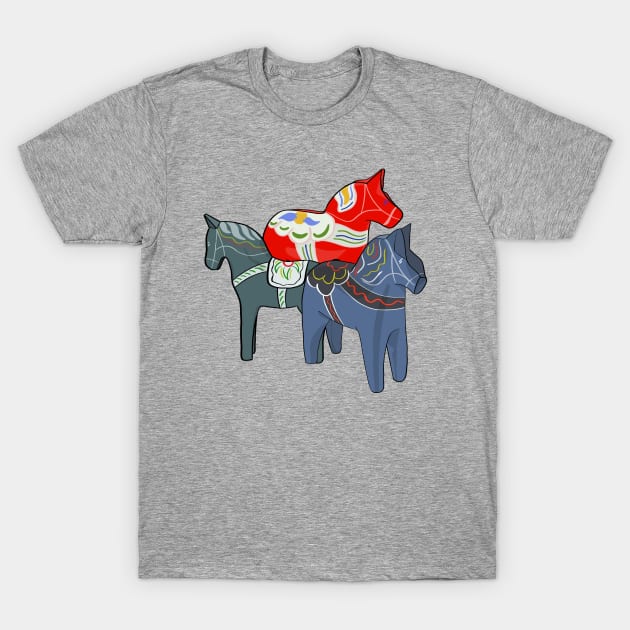 Dala Horses T-Shirt by DiegoCarvalho